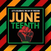 Juneteenth,liberation Instagram Post template