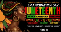 Juneteenth: Black American Freedom Day Facebook Shared Image template
