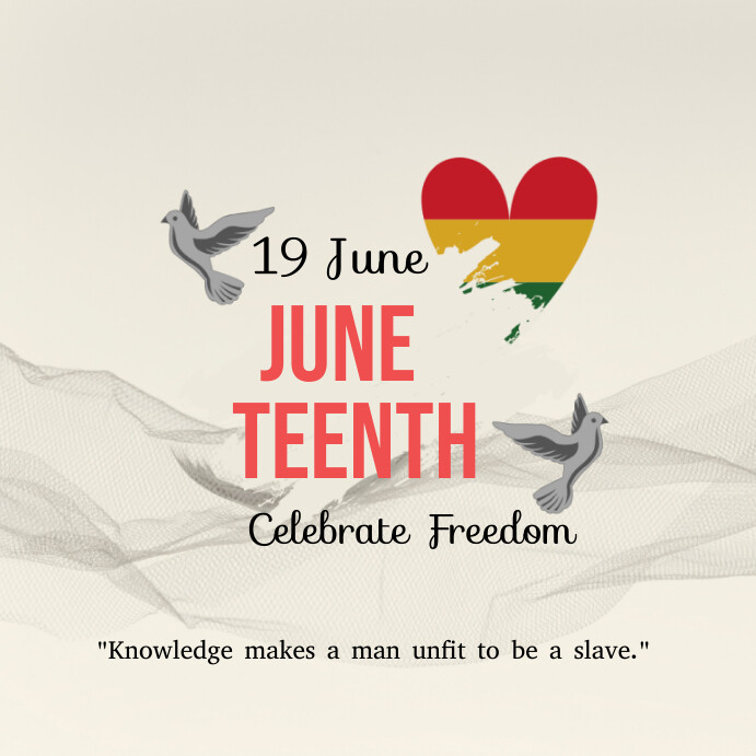Copy of Juneteenth 19th freedom day templates | PosterMyWall