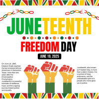 JUNETEENTH 2025 Instagram Post template