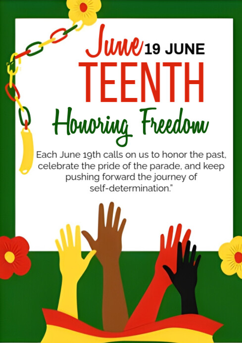 Juneteenth A4 template