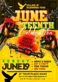Juneteenth A5 template