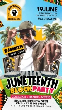 Juneteenth Block Party Display Template