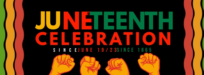 Juneteenth Celebration Banner Copertina Facebook template