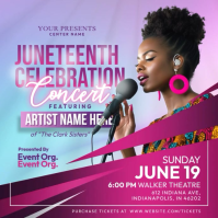 Juneteenth Celebration Concert Post Template