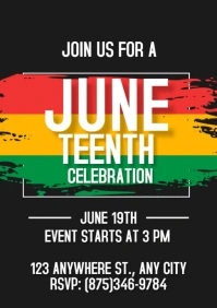 Juneteenth Celebration A4 template