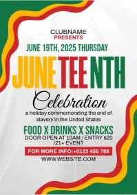 Juneteenth Celebration A4 template