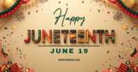 Brown Juneteenth Celebration delt Facebook-billede Template