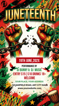 Juneteenth Celebration Instagram Story template