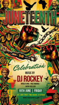 Juneteenth Celebration Instagram Story template