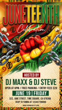 Juneteenth Celebration Instagram Story template