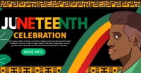 Juneteenth Celebration Poster Facebook Event Cover template