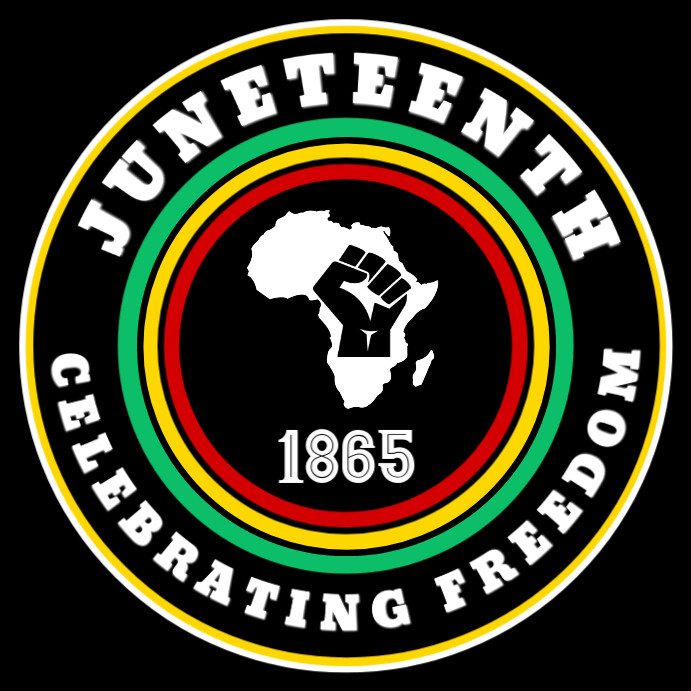Juneteenth celebration poster Сообщение Instagram template