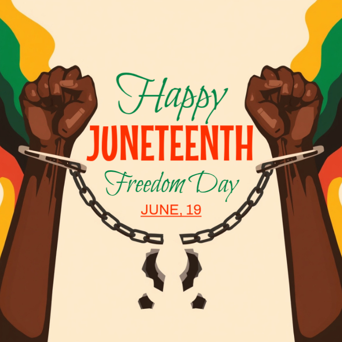 Juneteenth Celebration Square Template | PosterMyWall