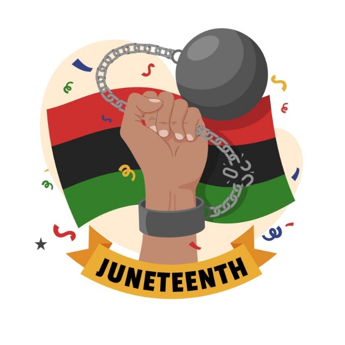 Juneteenth day background design Instagram Post template