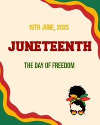 JUNETEENTH DAY Instagram Portrait template