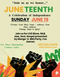 Juneteenth Day  Flyer (us Letter) template