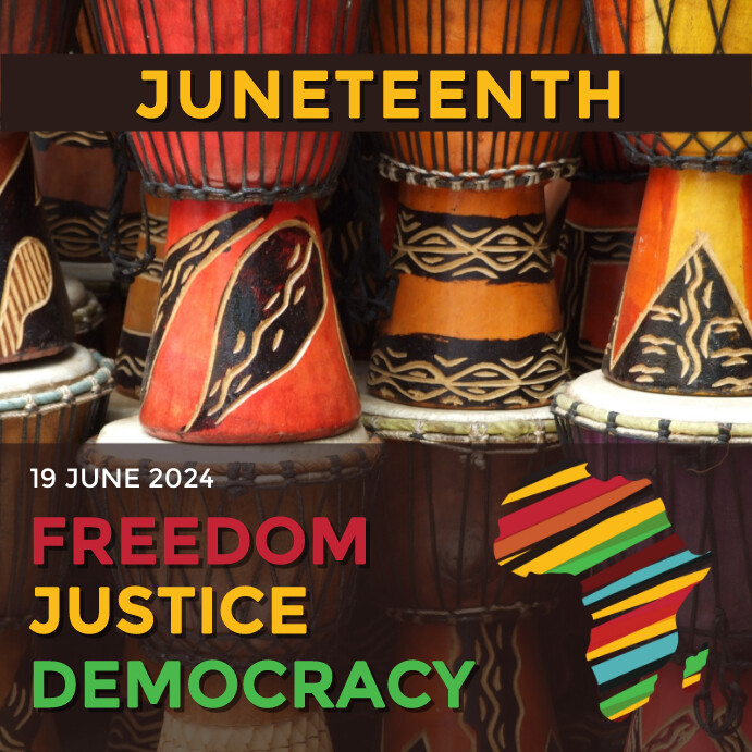 Juneteenth Post Design juneteenth Template | PosterMyWall