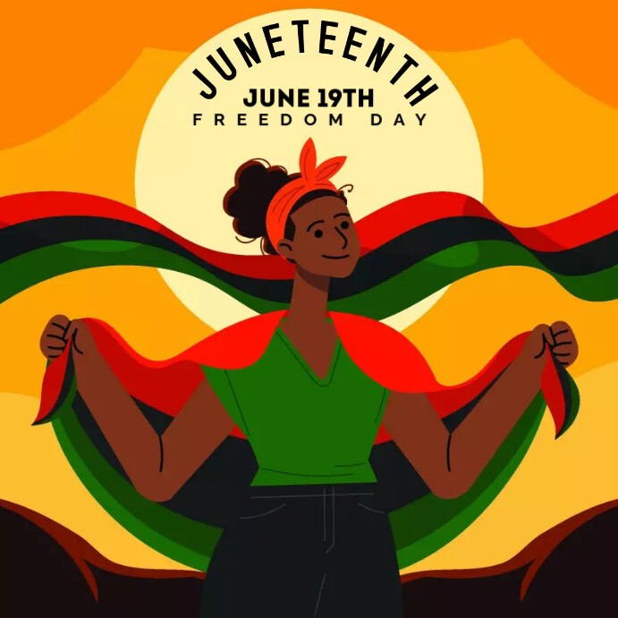 Juneteenth Post Design juneteenth Template | PosterMyWall