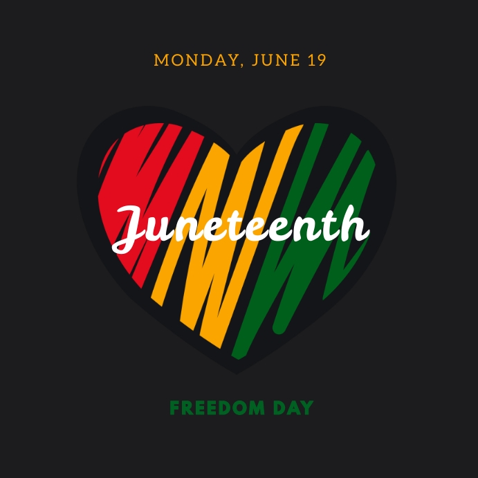 Juneteenth Post Design juneteenth Template | PosterMyWall
