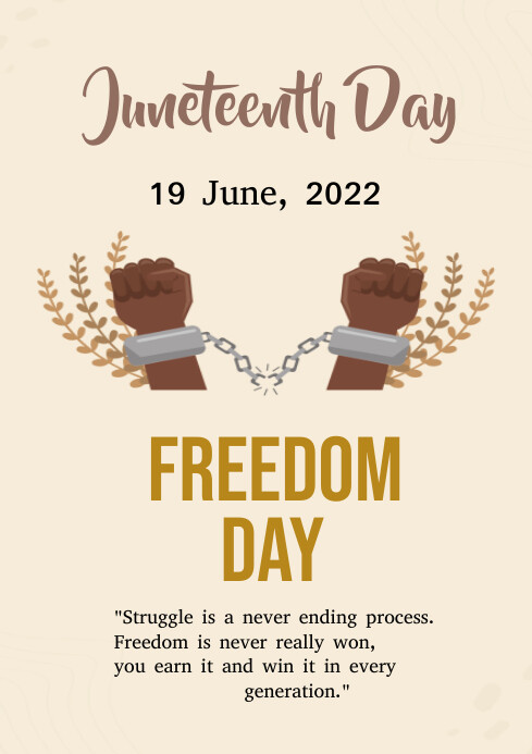 Juneteenth A4 template