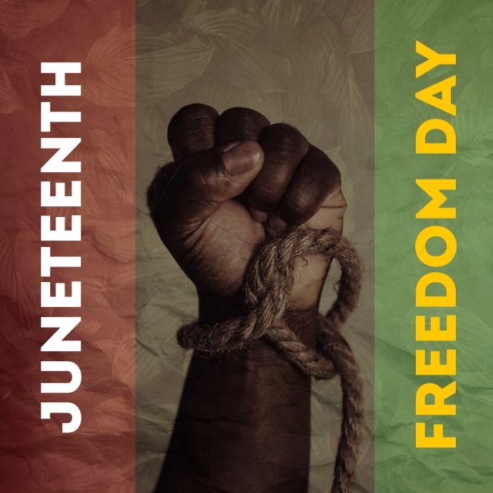 Juneteenth Post Design juneteenth Template | PosterMyWall