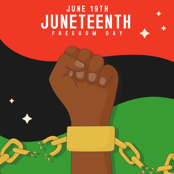 Juneteenth Post Design juneteenth Template | PosterMyWall