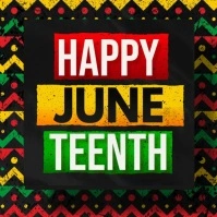 juneteenth Publicación de Instagram template