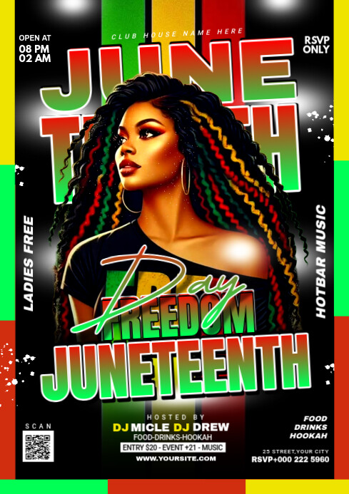 JUNETEENTH A3 template