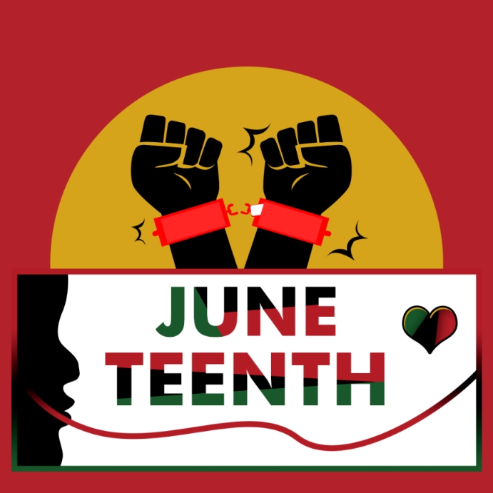 Juneteenth Post Design juneteenth Template | PosterMyWall