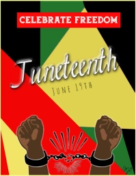 Juneteenth Folder (US Letter) template