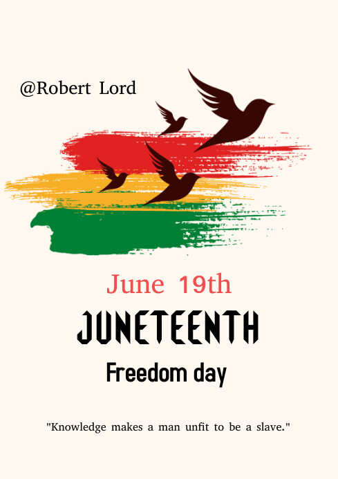Juneteenth A4 template