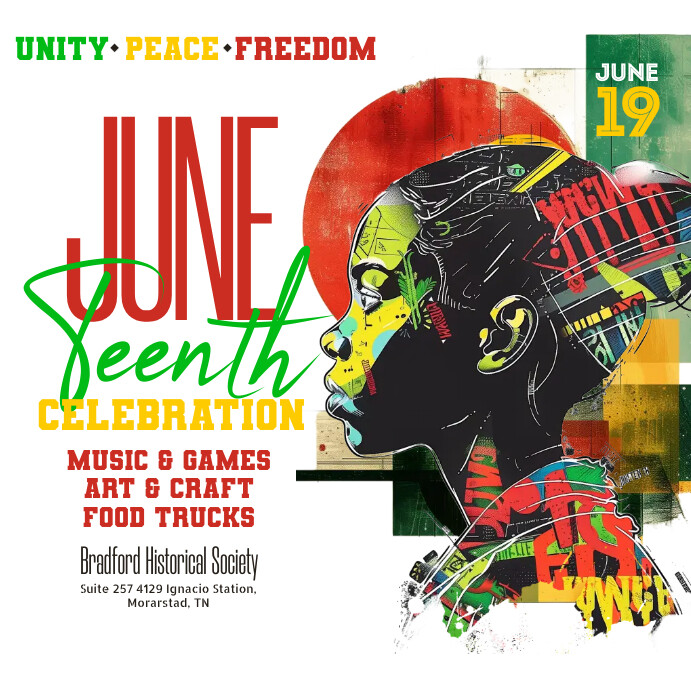 Juneteenth Post Design Juneteenth Event Template | PosterMyWall