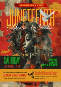 Juneteenth Event A5 template