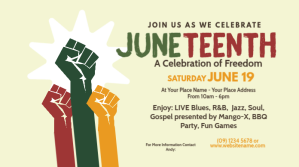 Juneteenth Event Twitter Post Twitter-opslag template