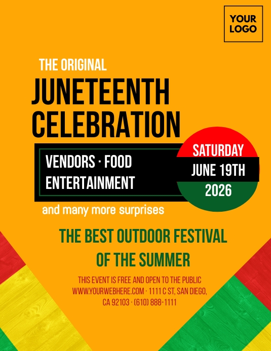 JUNETEENTH FLYER template