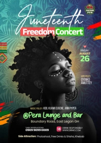 Juneteenth Freedom Concert A4 template