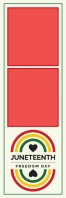 Juneteenth Freedom Day 2x6 Photo Frame Template Spanduk 2' × 6'