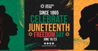 Juneteenth Freedom Day Banner Facebook Shared Image template