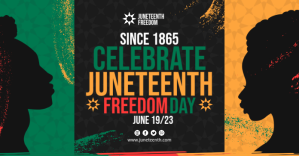 Hitam Juneteenth Celebration Immagine condivisa di Facebook Template