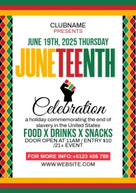 Juneteenth-freedom-day A3 template