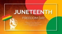 JUNETEENTH FREEDOM DAY Digitalt display (16:9) template
