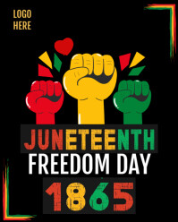 Juneteenth Freedom Day Instagram Portrait template
