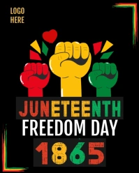 Juneteenth Freedom Day Instagram Portrait template