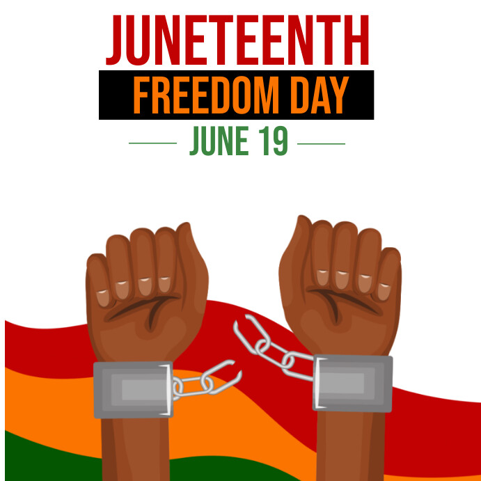 Juneteenth Freedom Day Instagram Post 2024 Template | PosterMyWall