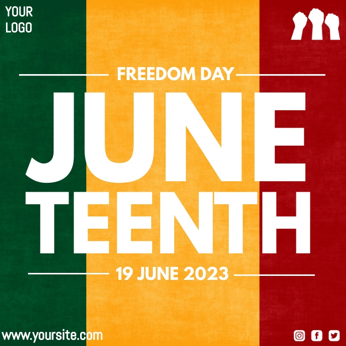Plantilla de Juneteenth freedom day Instagram post. | PosterMyWall