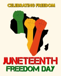 Juneteenth Freedom Day Poster – Celebrating Freedom Since 1865 Instagram Portrait template