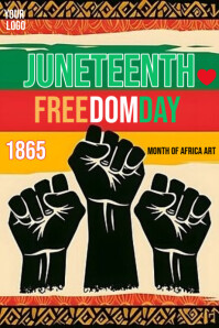 Juneteenth Freedom Day Poster template