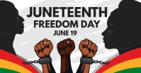 Juneteenth Freedom Day Poster Size Facebook Shared Image template