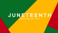 Juneteenth Freedom Day Template Film w tle na Facebooka (16:9)